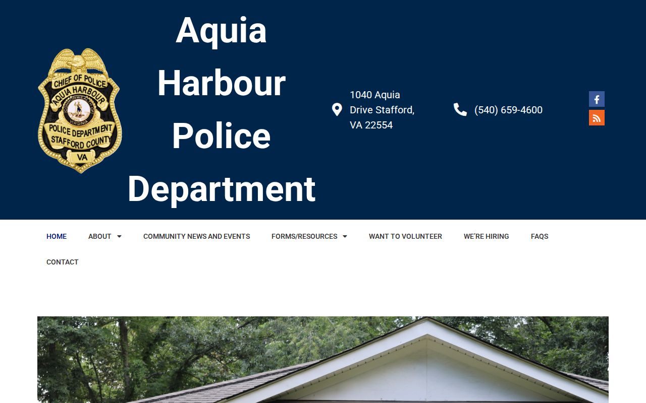 Aquia Harbour Police Department Stafford County arrest-record source